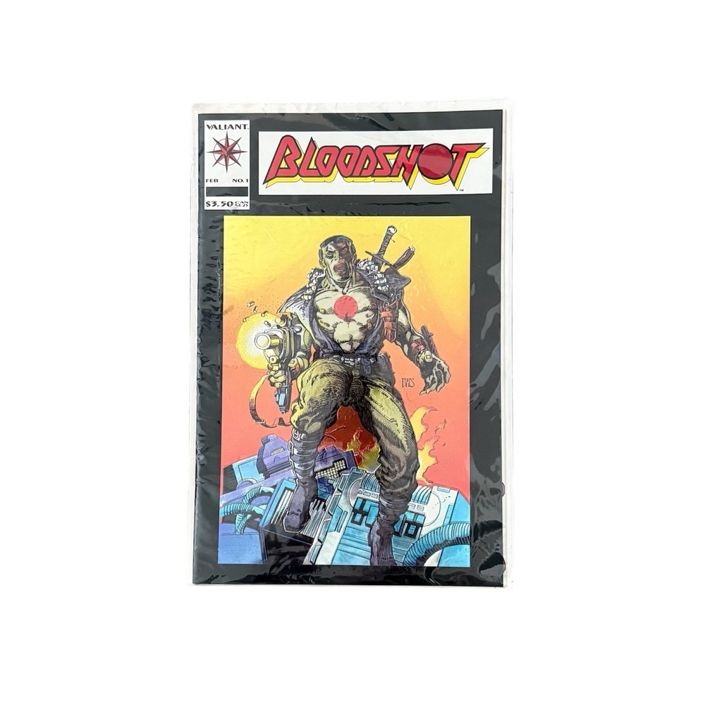 Vintage 90s Bloodshot Comic Book No 1 Graphic Print Colorful Super Hero